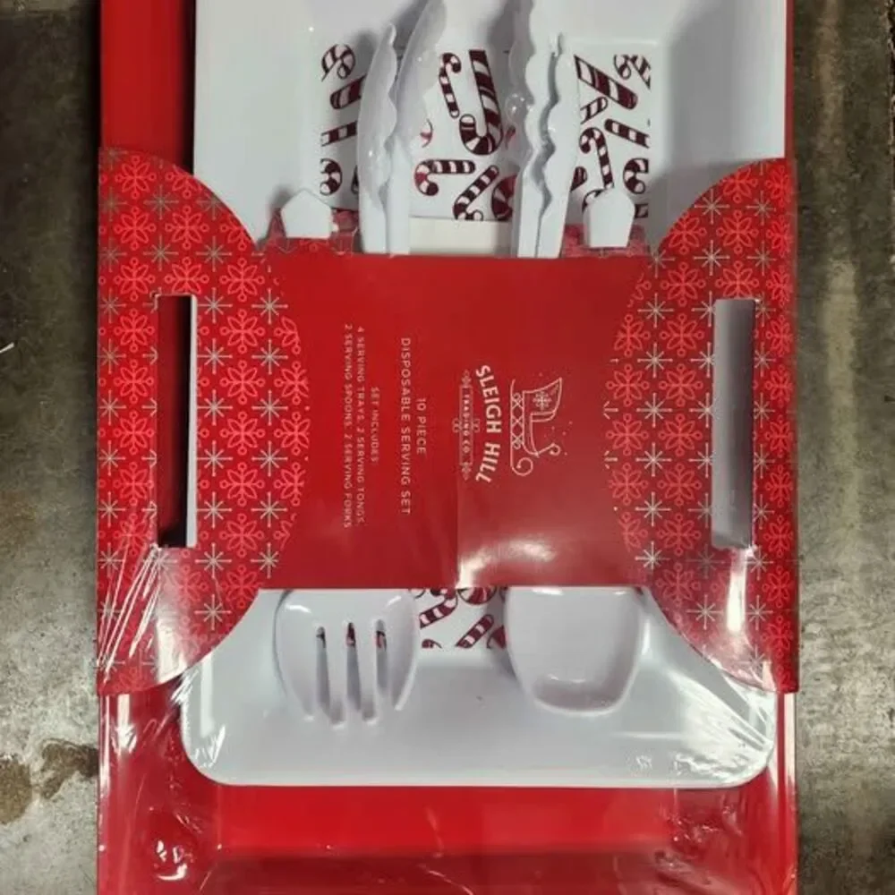 10 piece disposable serving set